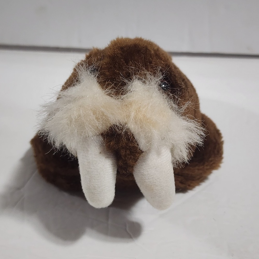 Sea World Vintage Brown Walrus Plush 1980 Small 8 Inch Marine Toy